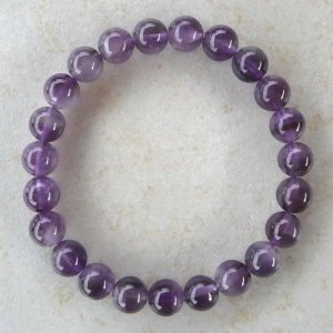 Amethyst Kugelarmband 8 mm / 18 cm
