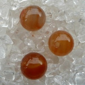 Karneol Kugel gebohrt 18 mm