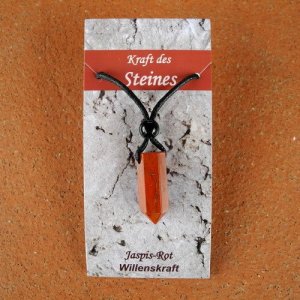 Kraftstein - Spitze aus rotem Jaspis