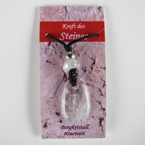 Kraftsteinanhänger aus Bergkristall