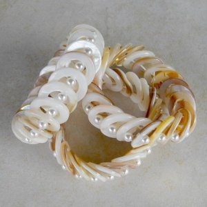Perlmut Ringarmband mit Perle