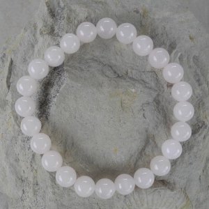 Rosenquarz Kugelarmband 8 mm / 18 cm