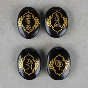 Schwarzer Obsidian Reiki Set