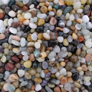 Trommelstein Mix (Indien) Steingröße 0,4 - 1 cm 250 g