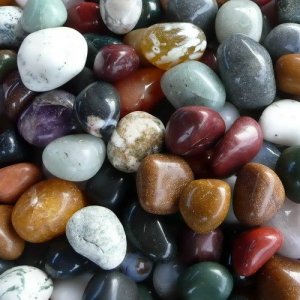 Trommelstein Mix (Indien) Steingröße 2 - 3 cm 1000 g