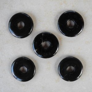 Turmalin schwarz (Schörl) Donut 30mm
