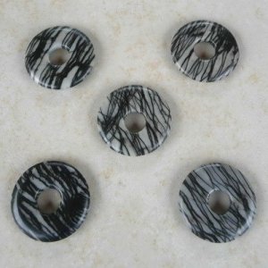 Zebra Jaspis Donut 30mm