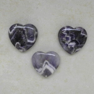 Amethyst Herz - Handschmeichler 40mm