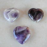 Amethyst Herz - Handschmeichler 40mm