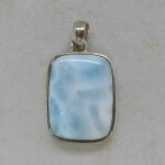 Larimar Anhänger in 925er Silber gefasst - Einzelstück