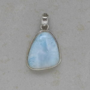 Larimar Anhänger in 925er Silber gefasst - Einzelstück