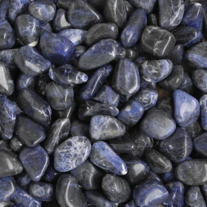 Sodalith Trommelstein Größe 2 - 3 cm, 1 Stück