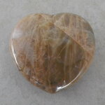 Mondstein Herz, ca. 86 x 83 x 37 mm - Einzelstück