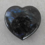 Labradorit Herz, ca. 79 x 77 x 36 mm - Einzelstück