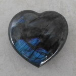 Labradorit Herz, ca. 79 x 77 x 36 mm - Einzelstück