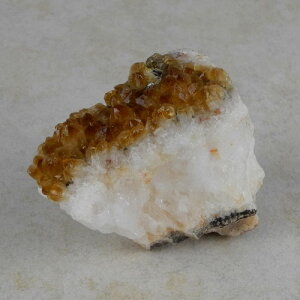 Citrin(gebr.) Stufe, ca. 7,5 x 4,5 x 7 cm