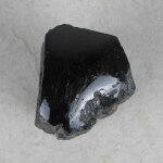 Schwarzer Turmalin / Schörl Anschliff, ca. 4,5 x 4 x 7 cm