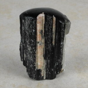 Schwarzer Turmalin / Schörl Anschliff, ca. 6 x 3,5 x 8,5 cm