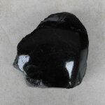 Schwarzer Turmalin / Schörl Anschliff, ca. 8 x 7 x 3,5 cm