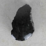 Schwarzer Turmalin / Schörl Anschliff, ca. 9,5 x 5,5 x 3,5 cm