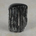 Schwarzer Turmalin / Schörl Anschliff, ca. 6 x 3,5 x 8,5 cm