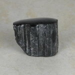 Schwarzer Turmalin / Schörl Anschliff, ca. 7 x 3,5 x 5,5 cm