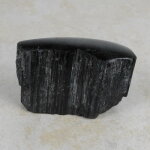 Schwarzer Turmalin / Schörl Anschliff, ca. 9 x 3,5 x 5,5 cm