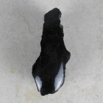 Schwarzer Turmalin / Schörl Anschliff, ca. 9 x 3,5 x 5,5 cm