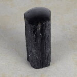 Schwarzer Turmalin / Schörl Anschliff, ca. 5 x 3,5 x 8 cm