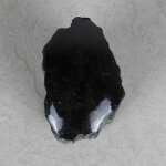 Schwarzer Turmalin / Schörl Anschliff, ca. 5 x 3,5 x 8 cm