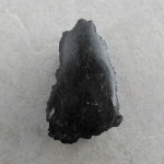 Schwarzer Turmalin / Schörl Anschliff, ca. 6 x 3 x 8,5 cm