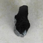 Schwarzer Turmalin / Schörl Anschliff, ca. 7 x 3,5 x 5,5 cm