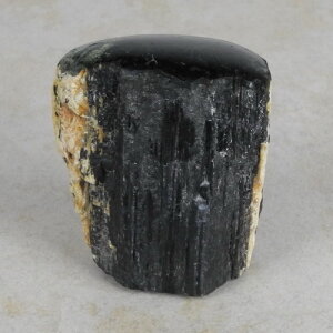 Schwarzer Turmalin / Schörl Anschliff, ca. 6,5 x 3,5 x 7 cm