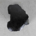 Schwarzer Turmalin / Schörl Anschliff, ca. 6 x 5 x 5,5 cm