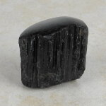 Schwarzer Turmalin / Schörl Anschliff, ca. 5,5 x 4,5 x 6 cm