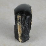 Schwarzer Turmalin / Schörl Anschliff, ca. 6,5 x 3,5 x 7 cm