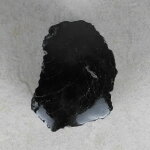 Schwarzer Turmalin / Schörl Anschliff, ca. 6 x 4 x 6 cm