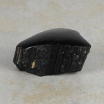 Schwarzer Turmalin / Schörl Anschliff, ca. 7,5 x 4,5...