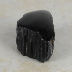 Schwarzer Turmalin / Schörl Anschliff, ca. 7,5 x 4,5 x 5 cm