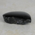 Schwarzer Turmalin / Schörl Anschliff, ca. 8,5 x 6,5 x 3 cm