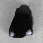 Schwarzer Turmalin / Schörl Anschliff, ca. 8,5 x 6,5 x 3 cm