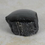 Schwarzer Turmalin / Schörl Anschliff, ca. 9 x 8 x 3,5 cm