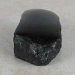 Schwarzer Turmalin / Schörl Anschliff, ca. 8 x 5,5 x 3,5 cm