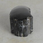 Schwarzer Turmalin / Schörl Anschliff, ca. 8 x 4,5 x 4 cm