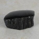 Schwarzer Turmalin / Schörl Anschliff, ca. 8 x 5,5 x 3,5 cm
