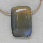 Boulder-Opal Anhänger gebohrt 45 x 30 x 13 mm - Einzelstück