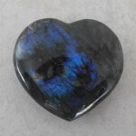 Labradorit Herz, ca. 79 x 74 x 30 mm - Einzelstück