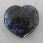 Labradorit Herz, ca. 79 x 74 x 30 mm - Einzelstück