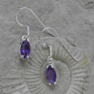 Amethyst Ohrhänger mit 925er Silber