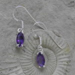 Amethyst Ohrhänger mit 925er Silber